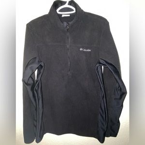 BRAND NEW Columbia Fleece Pullover Jacket, Black, Heavy, Quarter Zip, size S